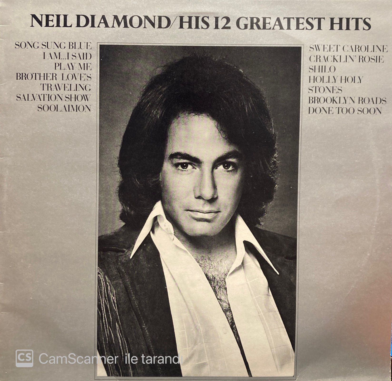 Neil Diamond – His 12 Greatest Hits LP