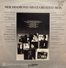 Neil Diamond – His 12 Greatest Hits LP