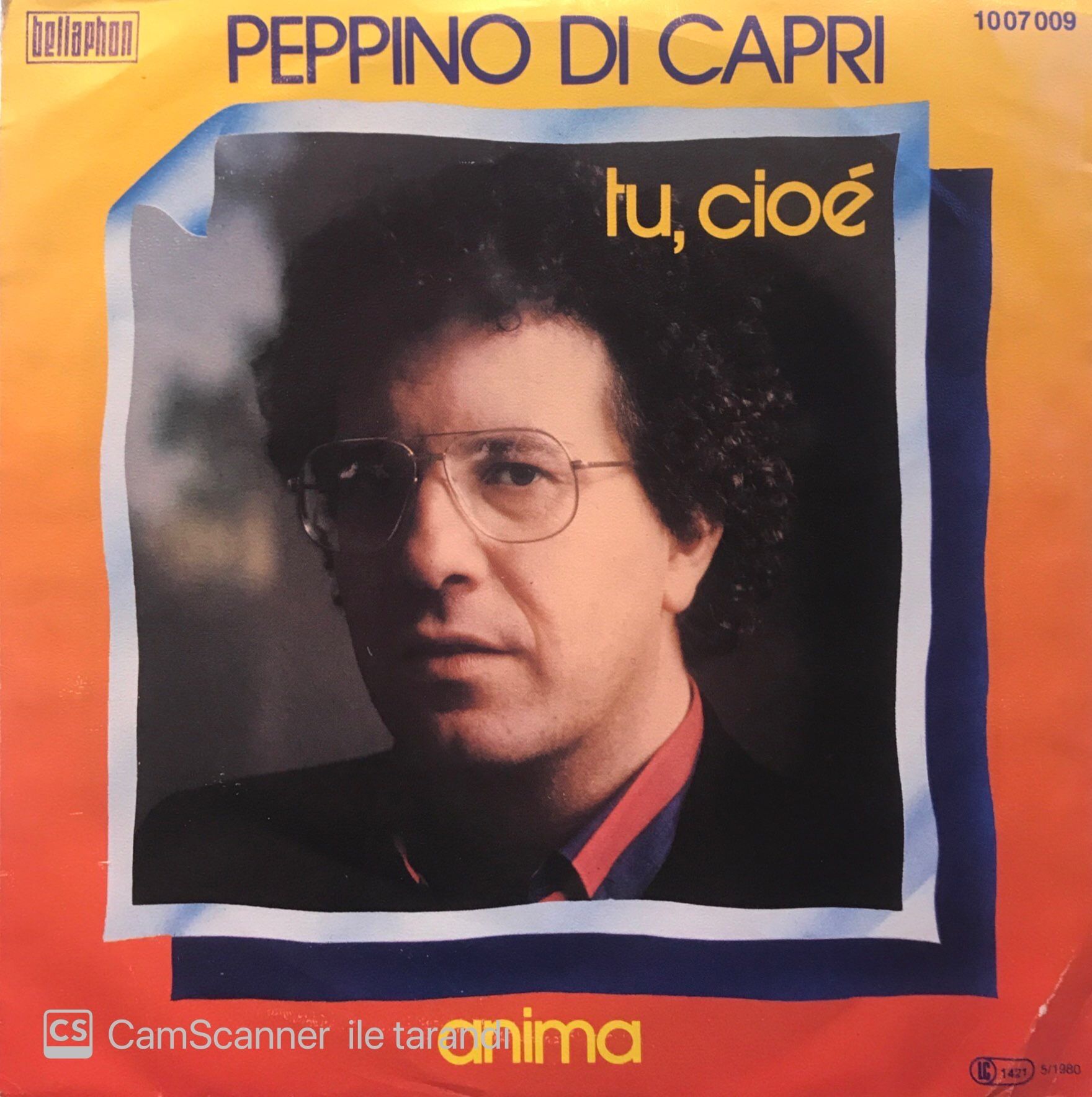 Peppino Di Capri - Tu, Cioe / Anima 45'lik