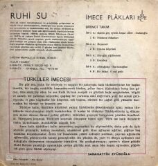 Ruhi Su - Uyuriken Uyardılar / Yine Bir Gariplik Düştü Serime 45lik