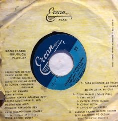 Ali Ercan - Zeynebim Almanyanın Yolunu Tuttun / Bana Da Bir Kız Yaz 45lik
