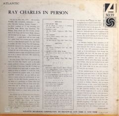 Ray Charles – Ray Charles In Person LP