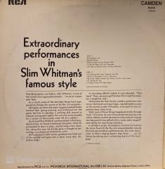 Slim Whitman – Birmingham Jail And Other Country Favourites LP
