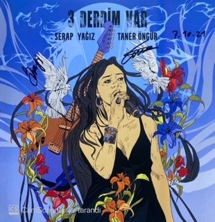 Taner Öngür, Serap Yağız - 3 Derdim Var LP ( Islak imzalıdır )