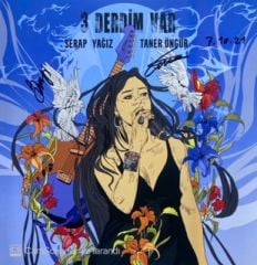 Taner Öngür, Serap Yağız - 3 Derdim Var LP ( Islak imzalıdır )