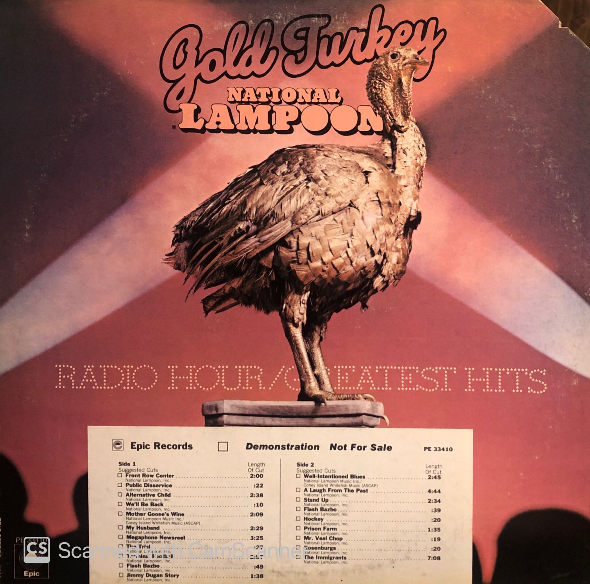 National Lampoon – Gold Turkey (Radio Hour/Greatest Hits) LP