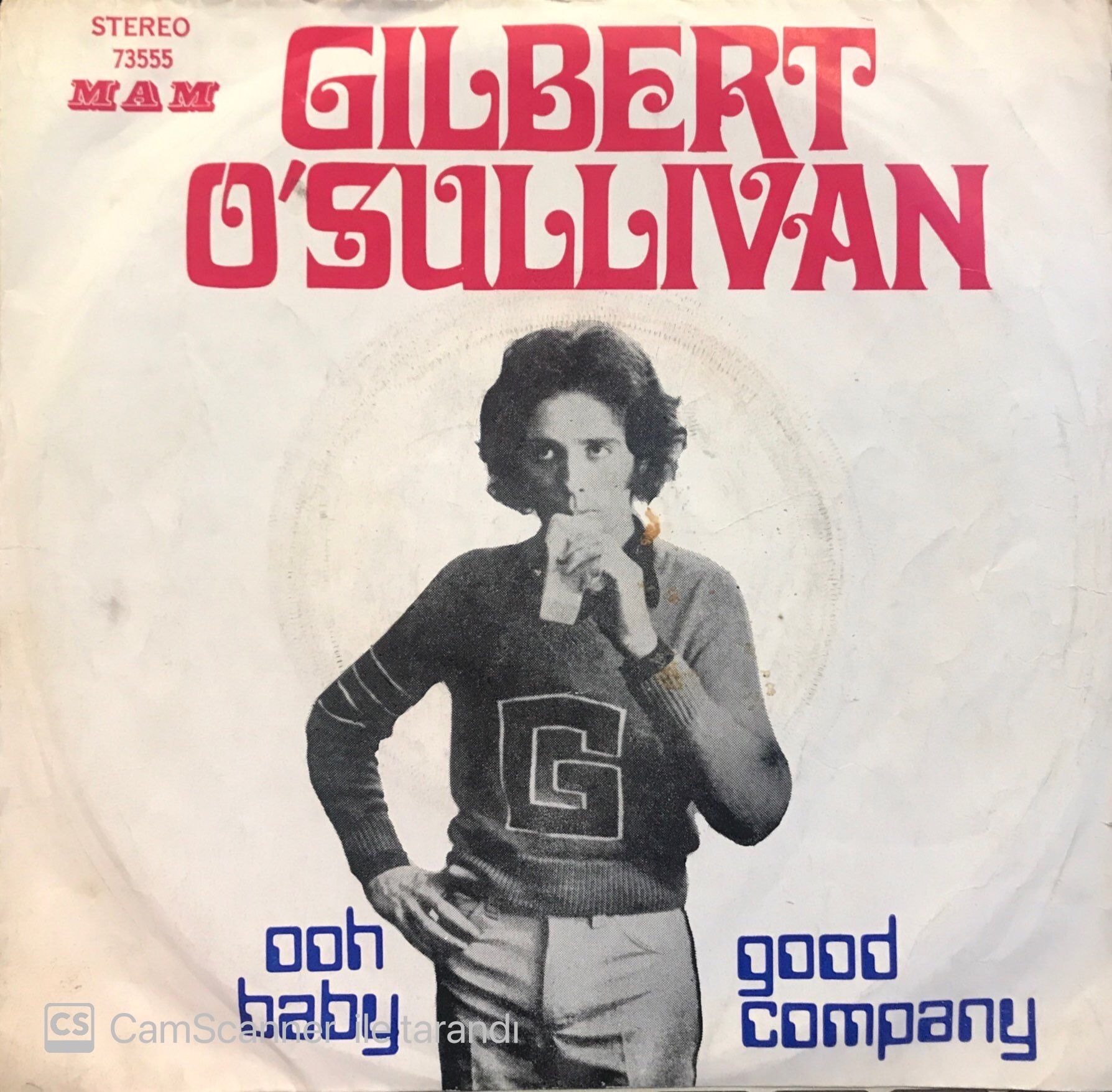 Gilbert O'Sullivan - Ooh Baby / Good Company 45'lik