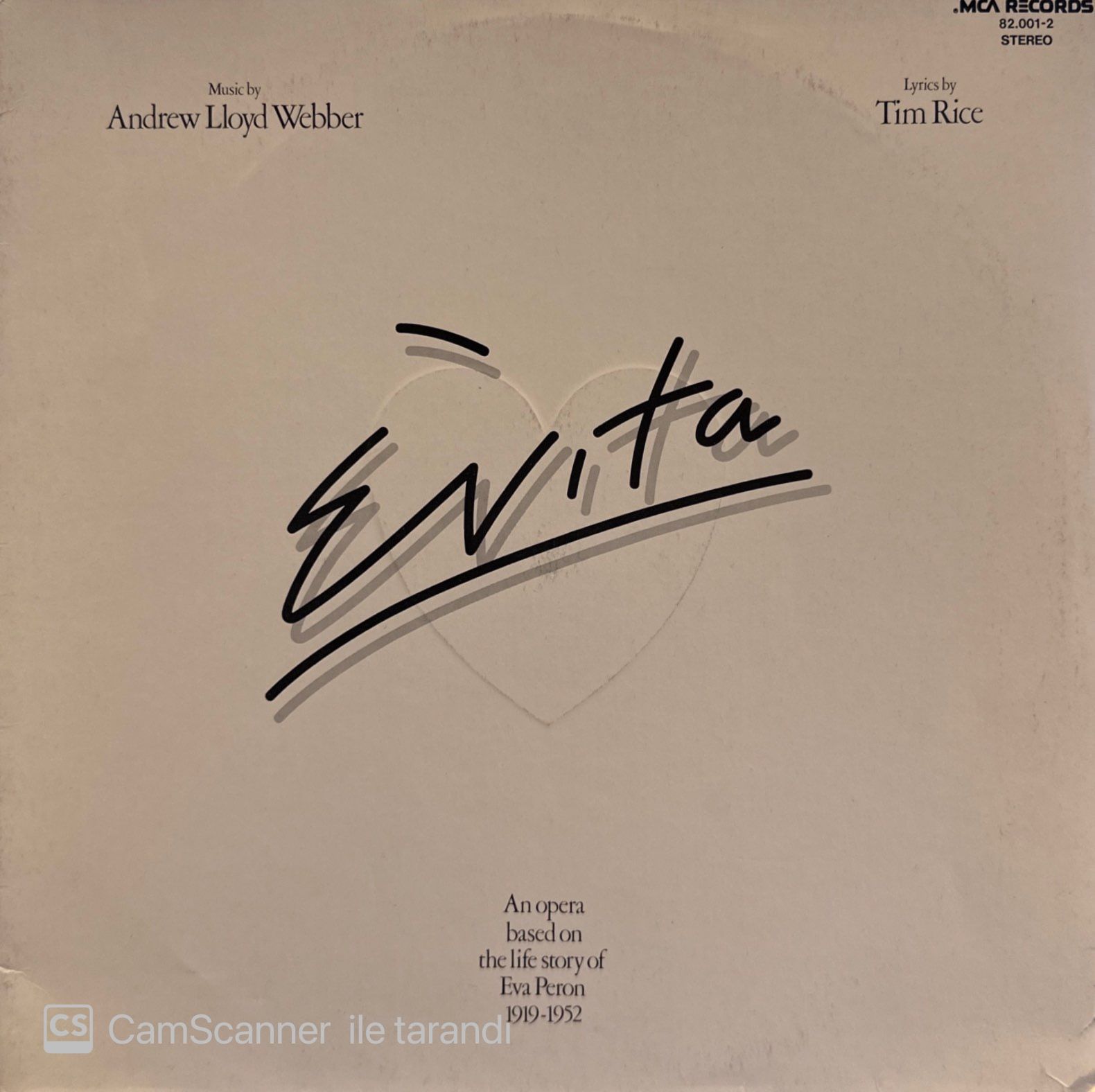 Andrew Lloyd Webber, Tim Rice – Evita LP