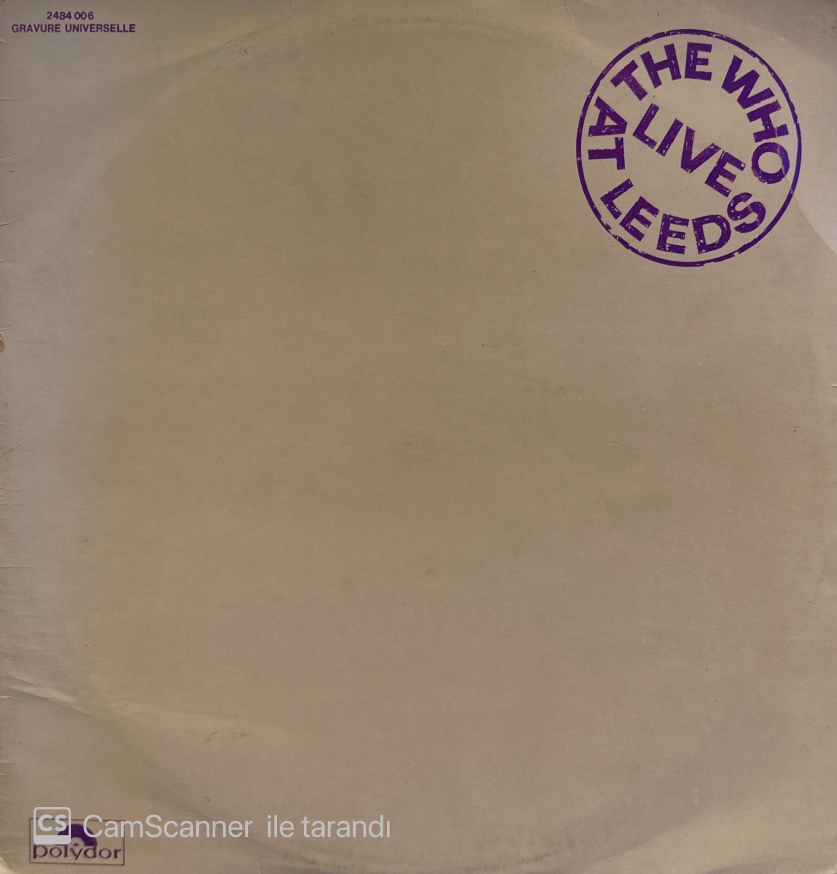 The Who – Live At Leeds LP
