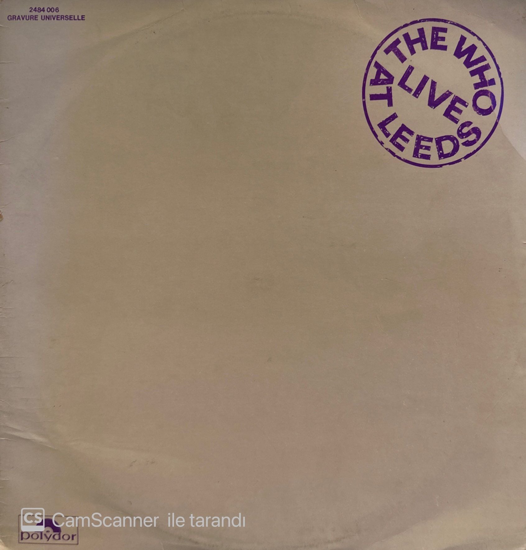 The Who – Live At Leeds LP
