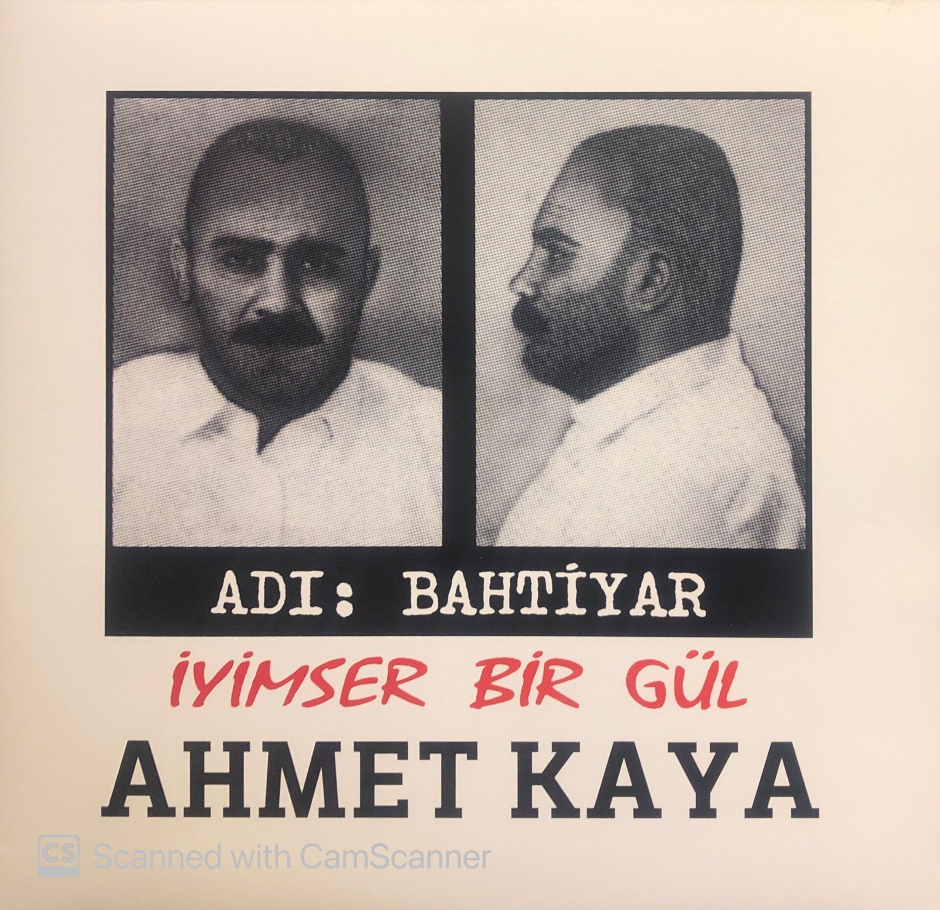 Ahmet Kaya – Adı: Bahtiyar - İyimser Bir Gül LP