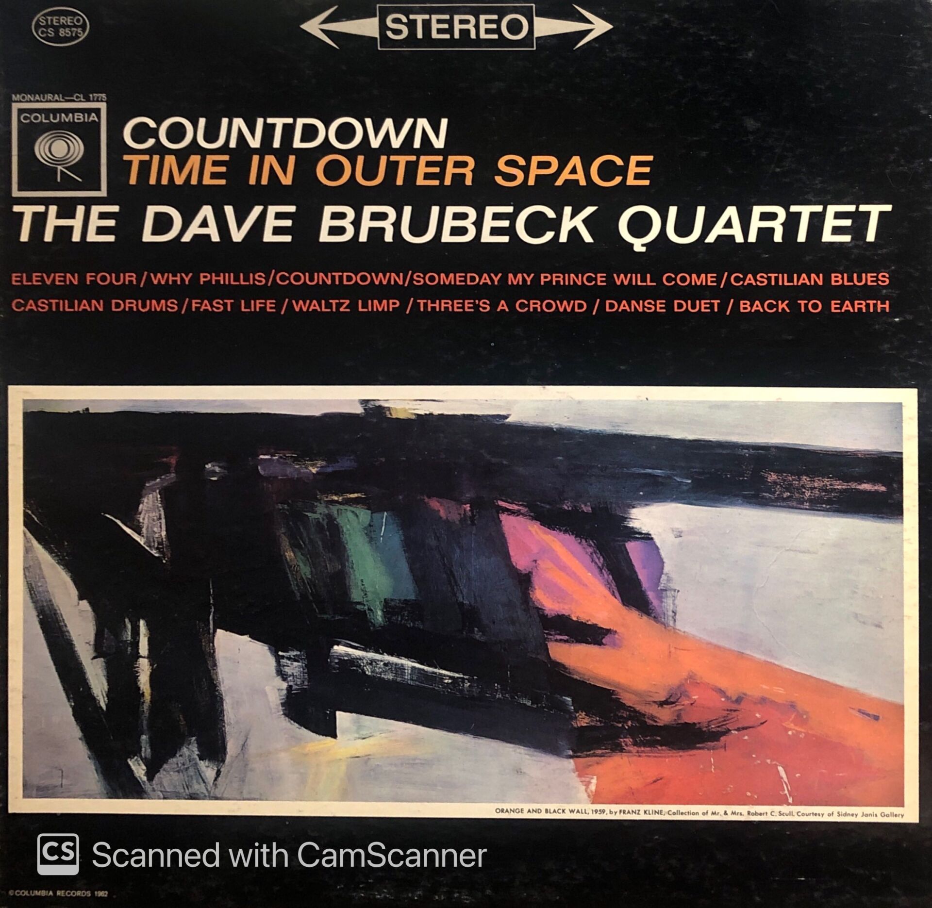 The Dave Brubeck Quartet – Countdown: Time In Outer Space LP