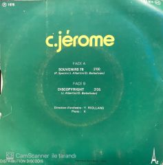 C. Jerome - Souvenirs 78 /  Discopyright 45'lik