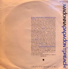 Madonna - Papa Don't Preach / Ain't No Big Deal 45'lik