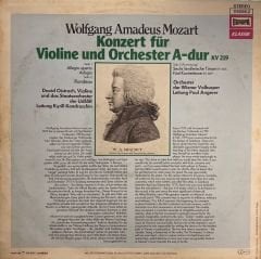 Wolfgang Amadeus Mozart, David Oistrach – David Oistrach In Memoriam - Konzert Für Violine Und Orchester A-dur KV 219 LP