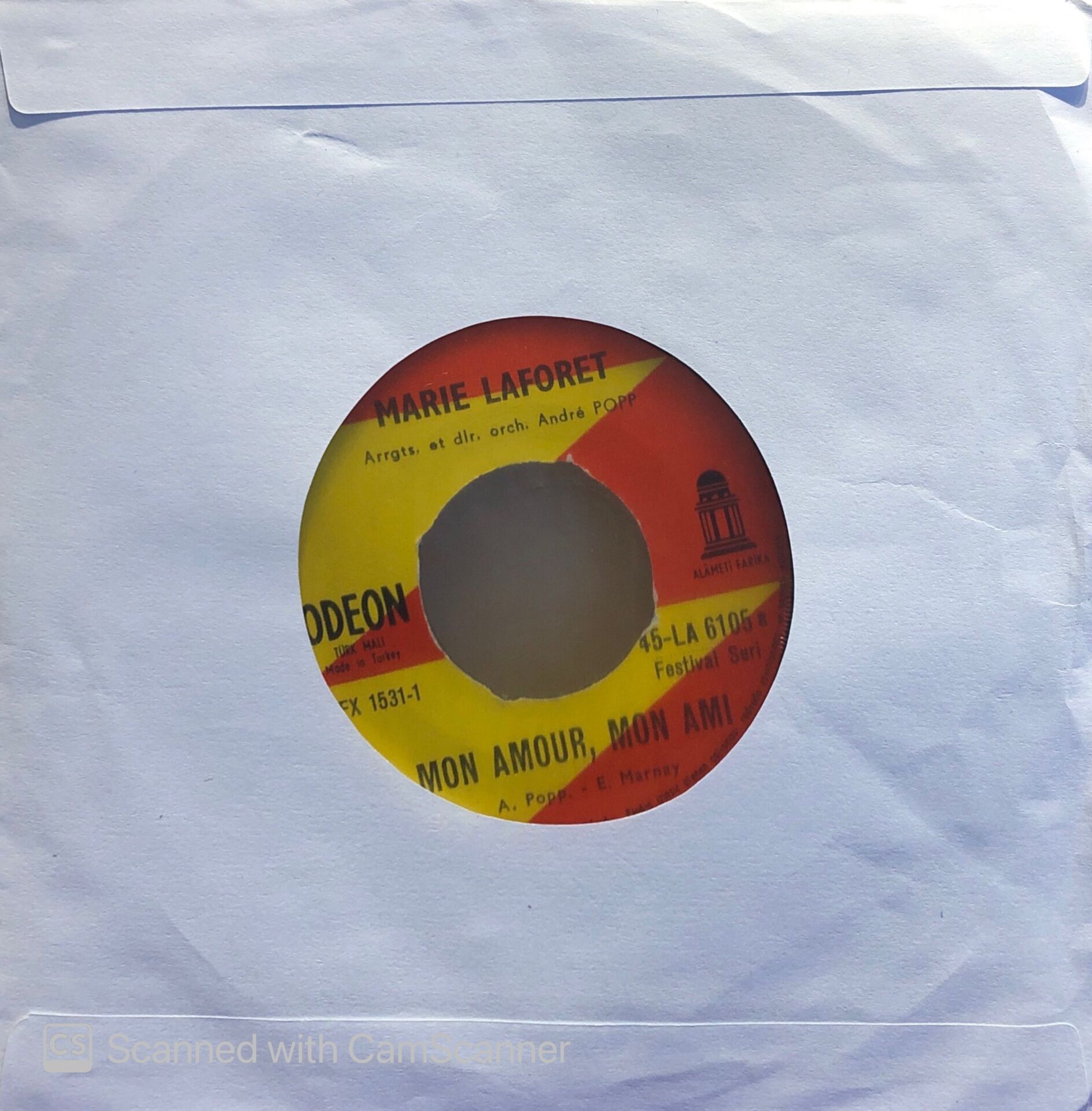 Marie Laforet - Mon Amour Mon Amie / Manchester Et Liverpool 45lik