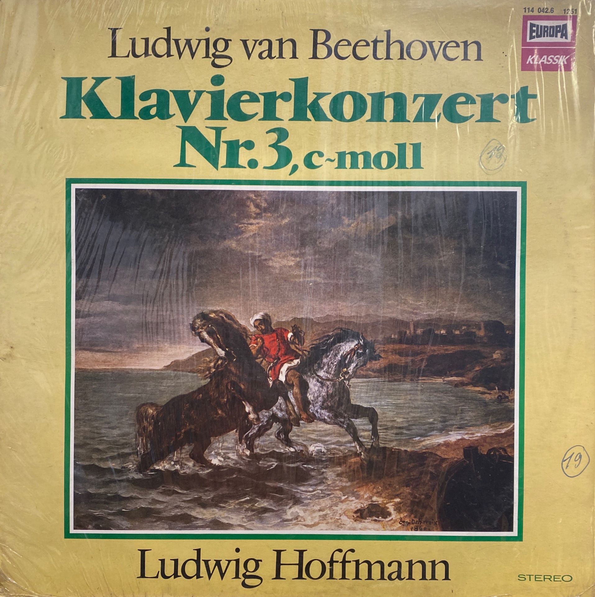 Ludwing Van Beethowen, Klavierkonzert Nr.3, c-moll LP