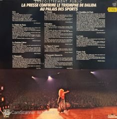 Dalida – Dalida Au Palais Des Sports 1980 (Enregistrement Public) LP