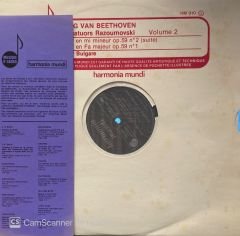 Ludwig van Beethoven, Quatuor Bulgare – Les Quatuors Razoumovski Volume 1 & Volume 2 LP