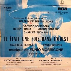 Ennio Moorricone - Il Etait Fois Dans L'ouest / L'Homme A L'Harmonica 45lik