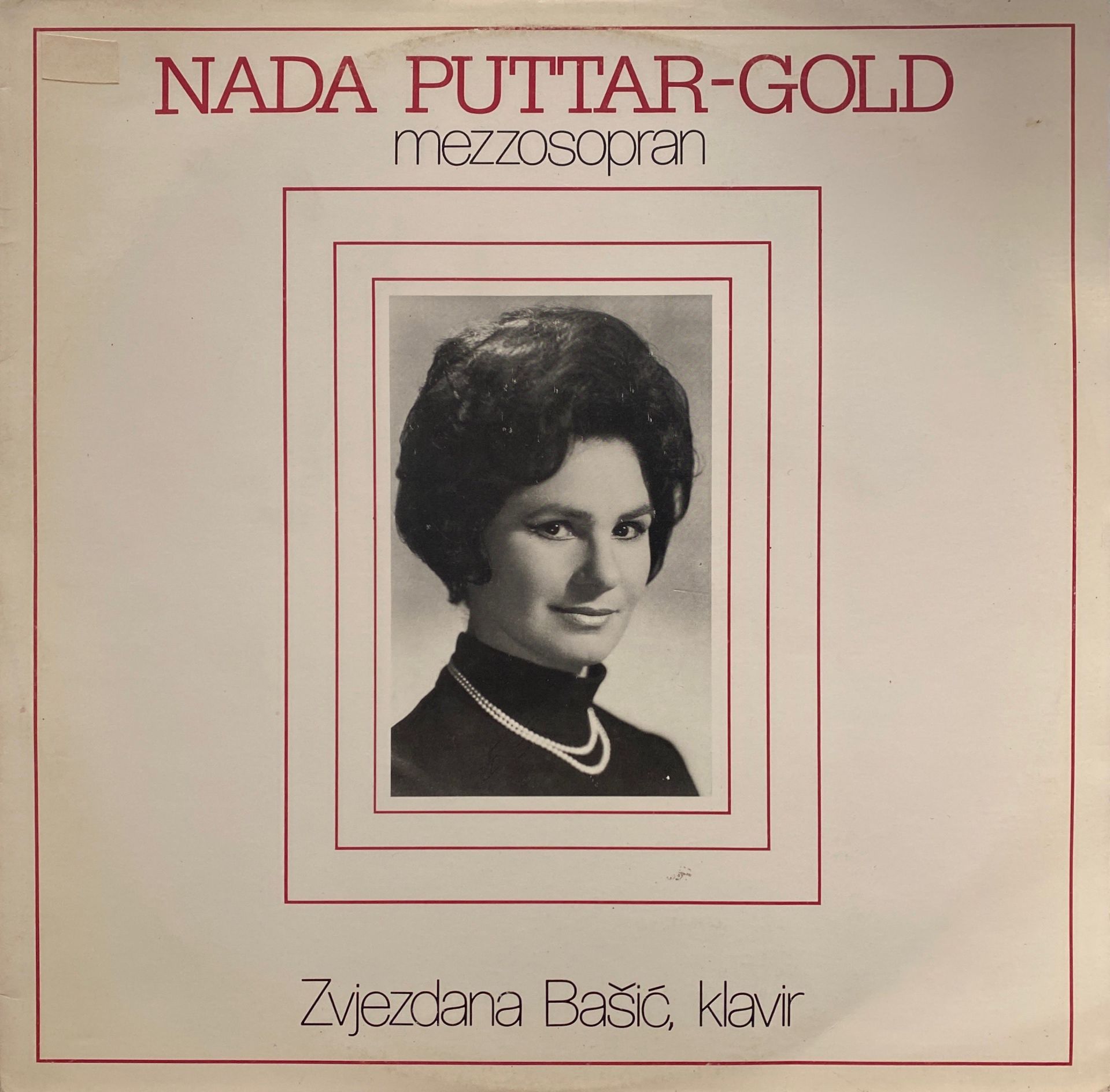Nada Puttar-Gold*, Zvjezdana Bašić – Nada Puttar-Gold, Zvjezdana Bašić LP