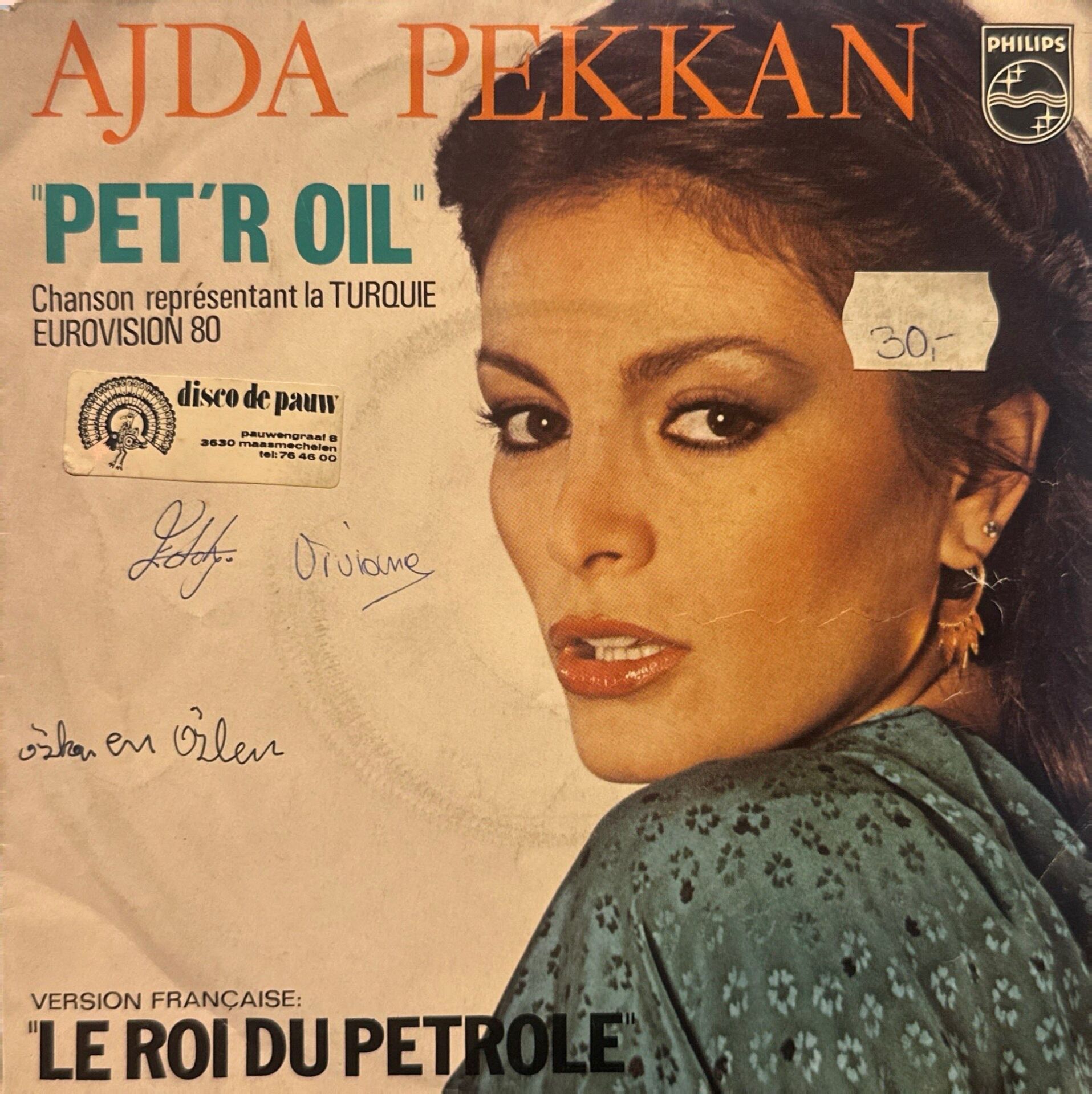 Ajda Pekkan - Pet'r Oil / Le Roi Ou Petrole 45'lik ( Fransa baskı )