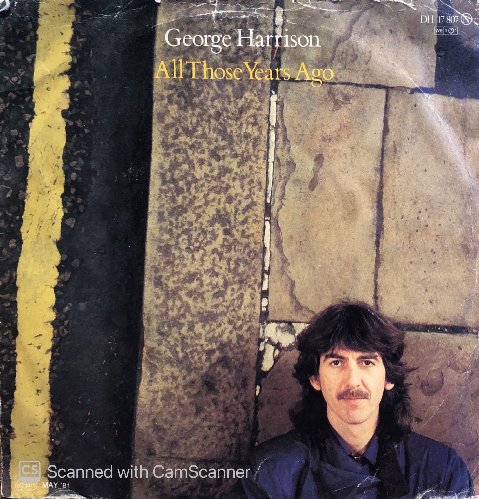 George Harrison - All Those Years Ago / Writing's On The Wall 45lik