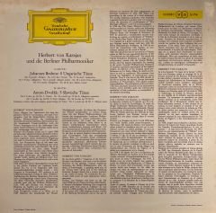 Johannes Brahms & Antonín Dvořák, Berliner Philharmoniker / Herbert Von Karajan – Tänze Von Brahms Und Dvorak LP