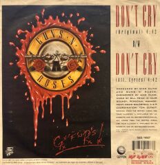 Guns N' Roses - Don't Cry 45'lik
