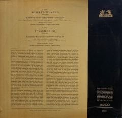 Robert Schumann / Edvard Grieg, Berliner Philharmoniker • Monique Haas • Adrian Aeschbacher • Eugen Jochum • Leopold Ludwig – Konzert Für Klavier Und Orchester A-moll Op. 54 / Konzert Für Klavier Und Orchester A-moll Op. 16 LP