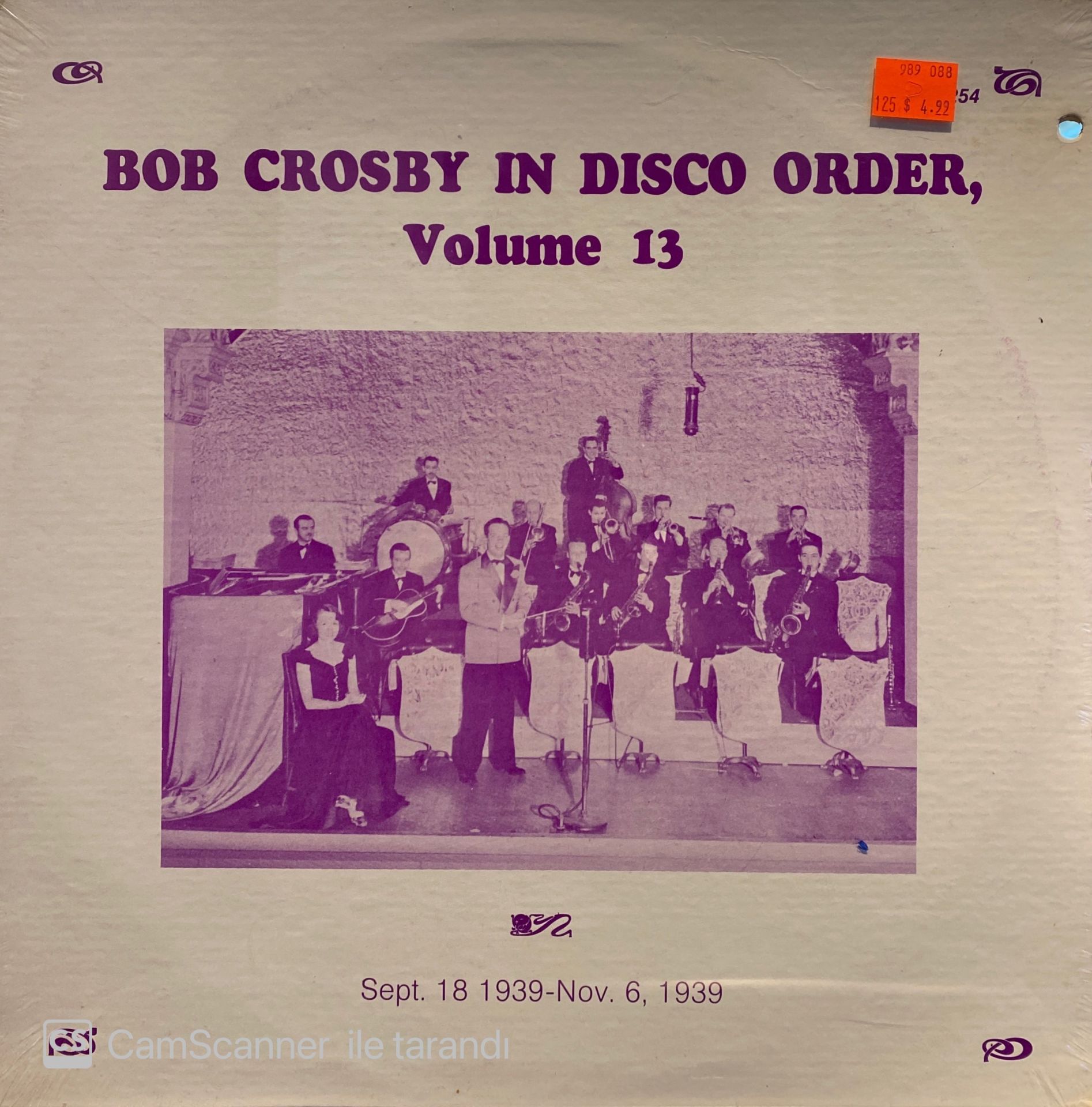 Bob Crosby – In Disco Order, Volume 13 LP