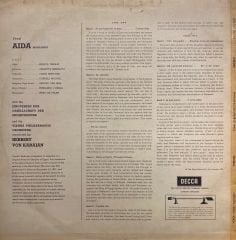 Verdi*, Tebaldi*, Bergonzi*, Simionato*, MacNeil*, Vienna Philharmonic*, Von Karajan* – Aida Highlights LP