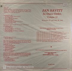Jan Savitt – Jan Savitt In Disco Order, Volume 12 LP