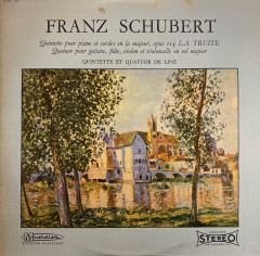 Franz Schubert - Quintette* Et Quatuor De Linz – Quintette Pour Piano Et Cordes En La Majeur, Opus 114 La Truite - Quatuor Pour Guitare, Flûte, Violon Et Violoncelle En Sol Majeur LP