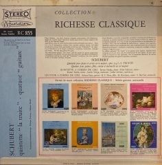 Franz Schubert - Quintette* Et Quatuor De Linz – Quintette Pour Piano Et Cordes En La Majeur, Opus 114 La Truite - Quatuor Pour Guitare, Flûte, Violon Et Violoncelle En Sol Majeur LP
