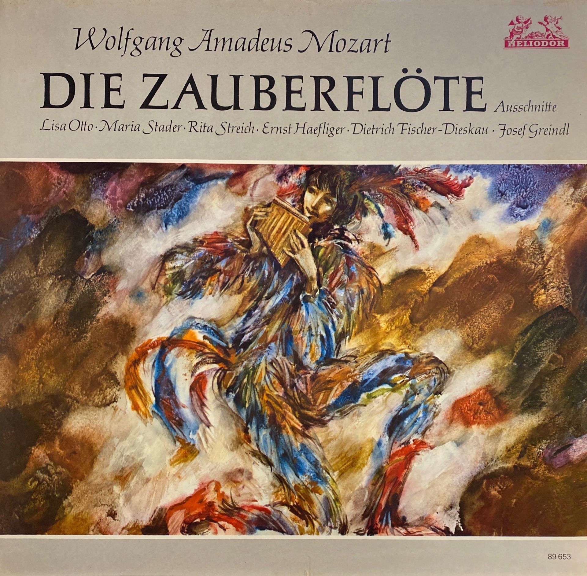 Wolfgang Amadeus Mozart • Lisa Otto • Maria Stader • Rita Streich • Ernst Haefliger • Dietrich Fischer-Dieskau • Josef Greindl – Die Zauberflöte - Excerpts LP