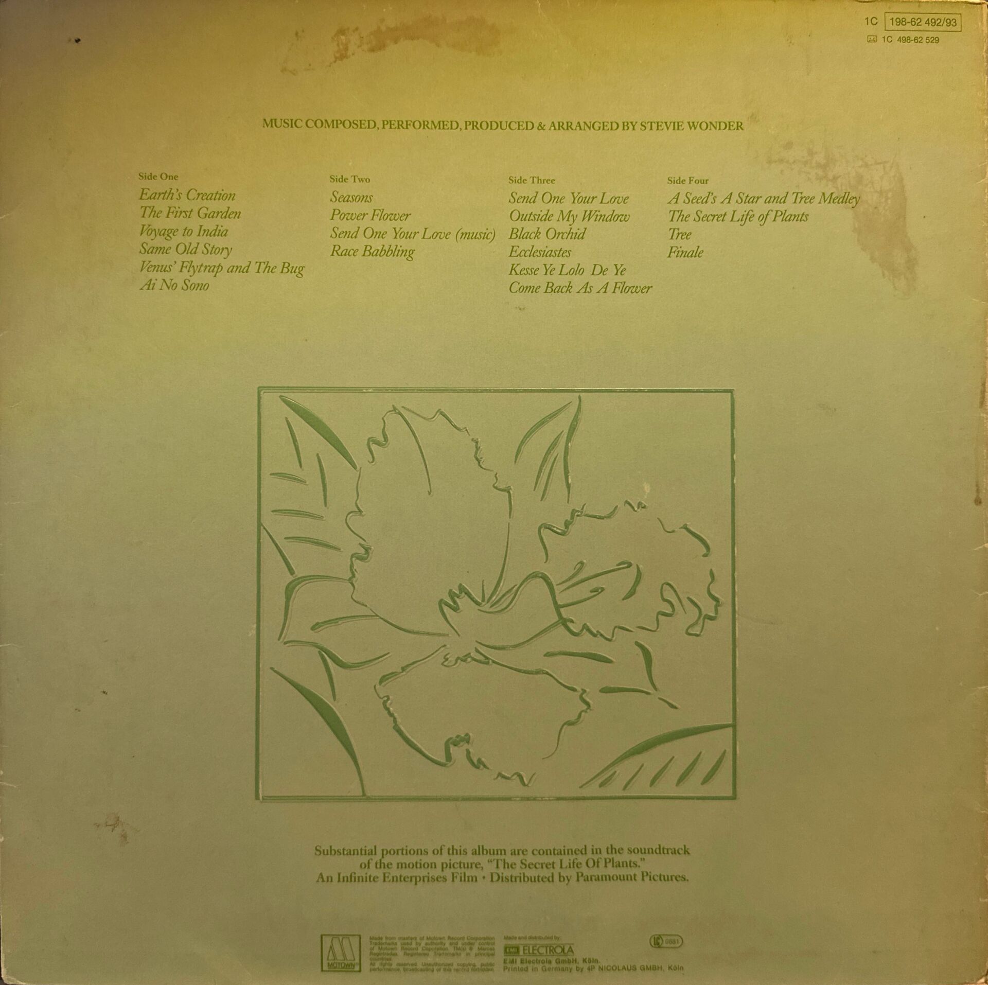 Stevie Wonder – Stevie Wonder’s Journey Through The Secret Life Of Plants LP