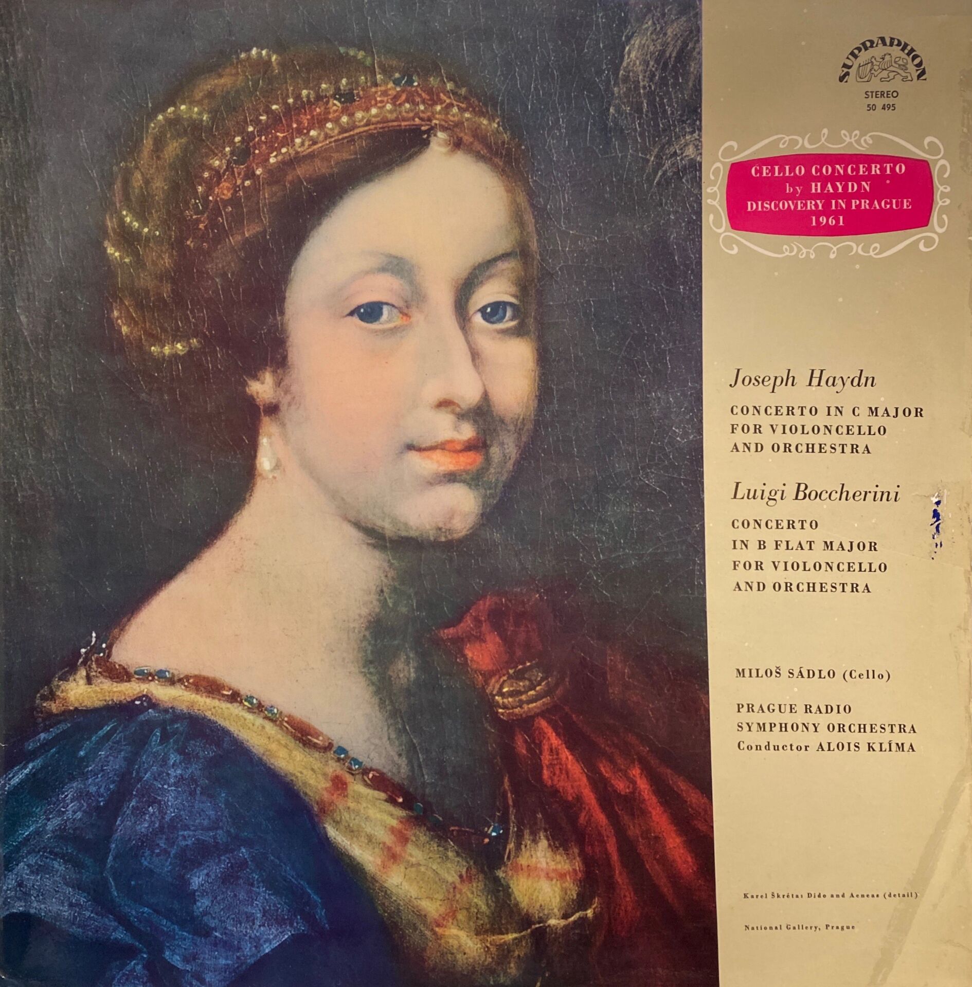 Joseph Haydn, Luigi Boccherini, Miloš Sádlo, Prague Radio Symphony Orchestra, Alois Klíma – Concerto In C Major For Violoncello And Orchestra • Concerto In B Flat Major For Violoncello And Orchestra LP