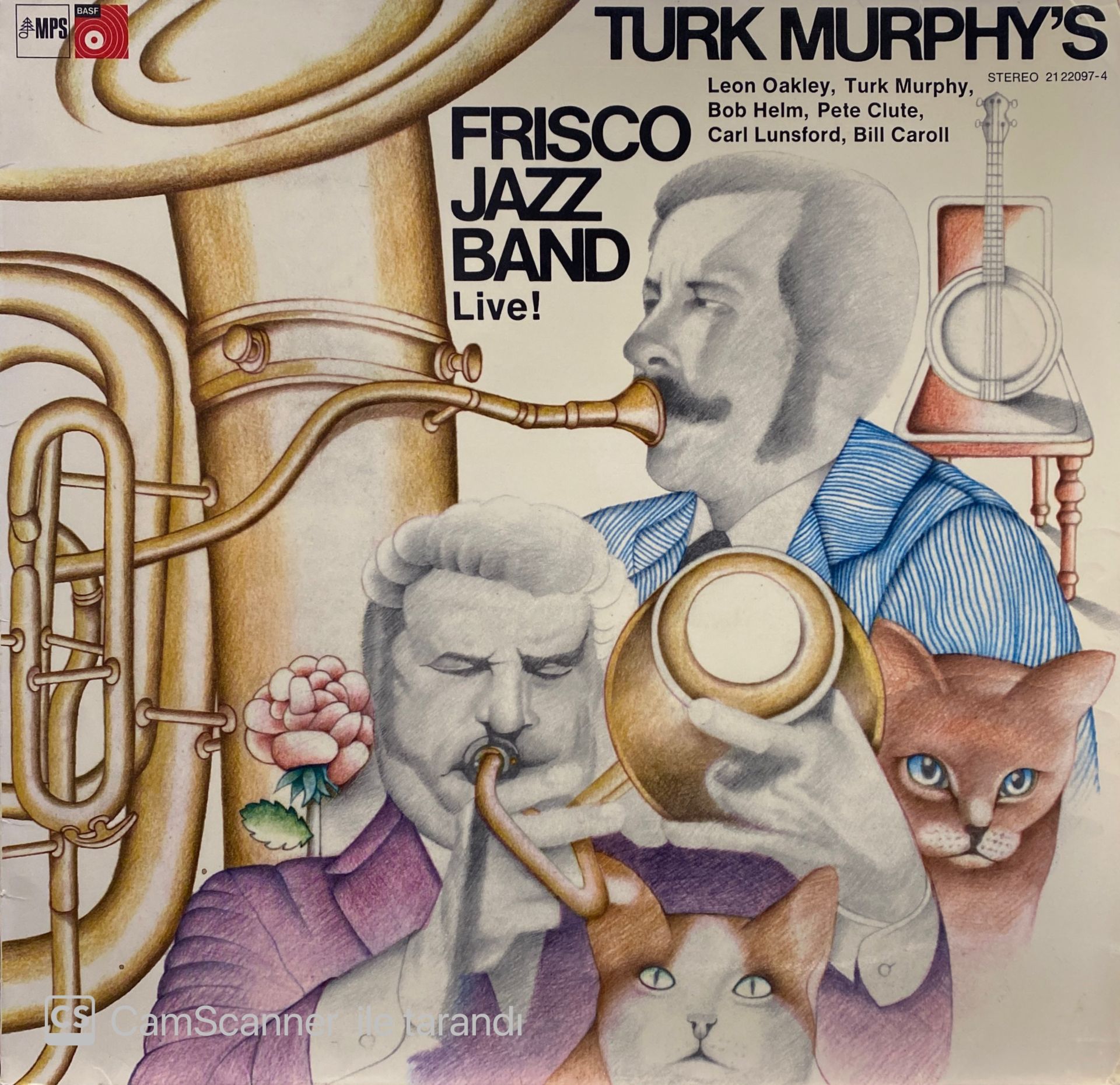 Turk Murphy's Frisco Jazz Band* – Turk Murphy's Frisco Jazz Band Live! LP