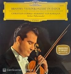 Brahms* – Christian Ferras · Herbert von Karajan - Berliner Philharmoniker – Konzert Für Violine Und Orchester D-Dur LP