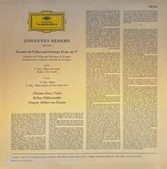 Brahms* – Christian Ferras · Herbert von Karajan - Berliner Philharmoniker – Konzert Für Violine Und Orchester D-Dur LP