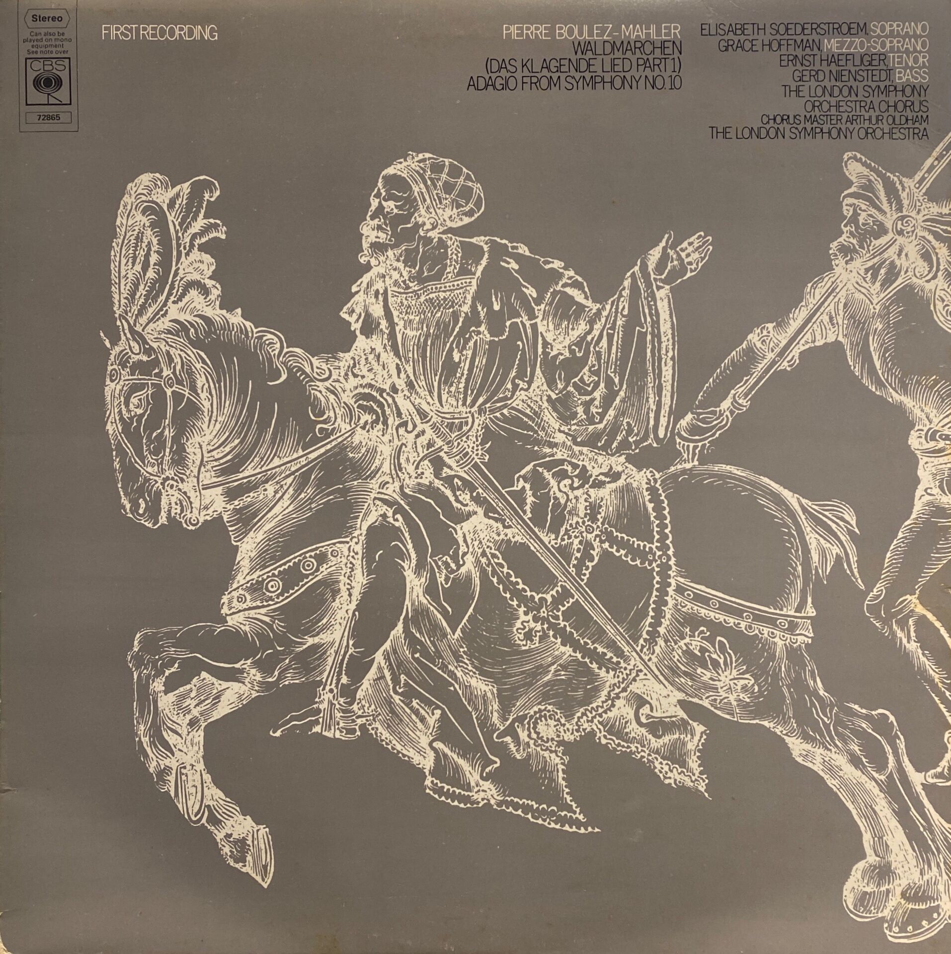 Mahler*, Pierre Boulez, Elisabeth Soederstroem*, Grace Hoffman, Ernst Haefliger, Gerd Nienstedt , The London Symphony Orchestra Chorus* , The London Symphony Orchestra* – Waldmärchen (Das Klagende Lied Part 1) / Adagio From Symphony No. 10 LP