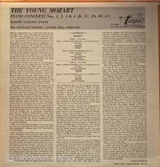 Mozart*, Martin Galling, The Stuttgart Solisten*, Günter Wich* – The Young Mozart (Piano Concerti Nos. 1, 2, 3, & 4) LP
