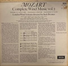 Mozart*, London Wind Soloists Directed By Jack Brymer – Complete Wind Music Vol. 2 LP