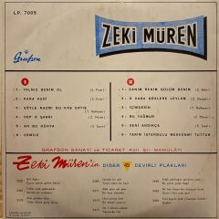 Zeki Müren - Yalnız Benim Ol ( Grafson 7005 ) LP