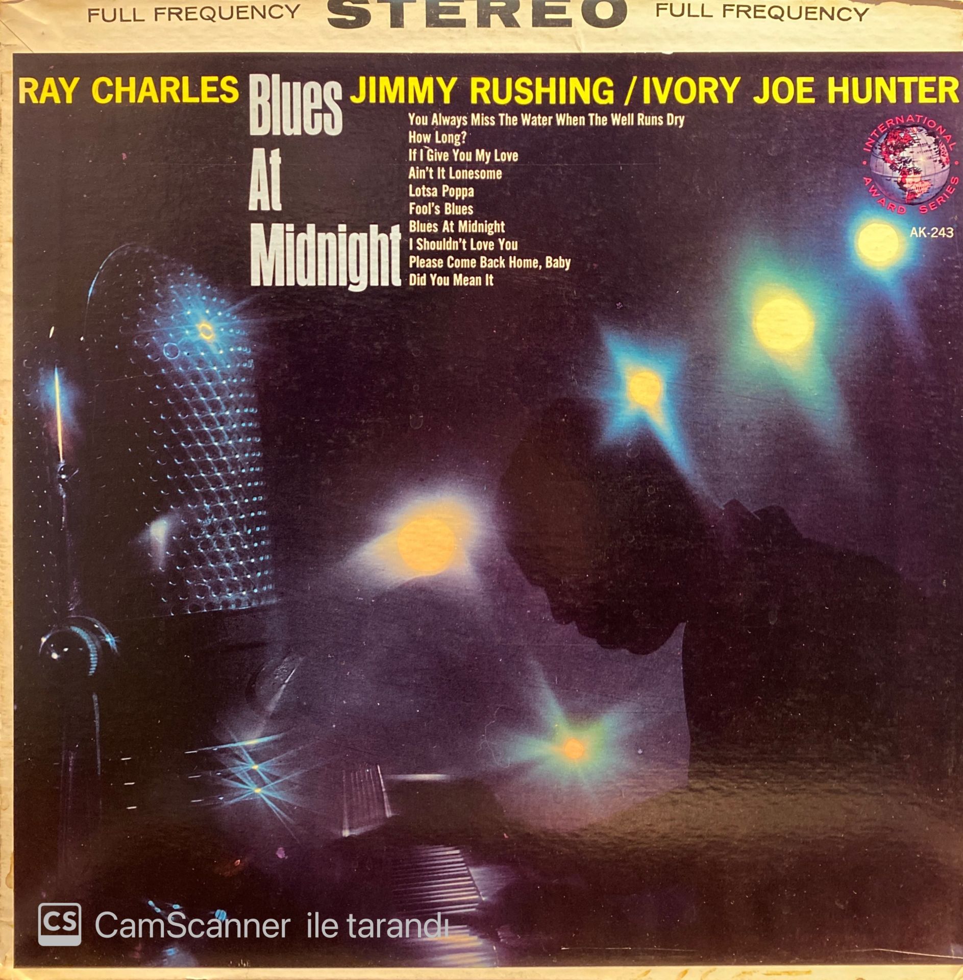 Ray Charles, Jimmy Rushing, Ivory Joe Hunter - Blues At Midnight LP