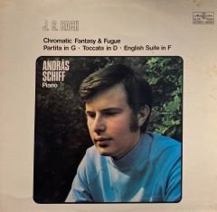 J. S. Bach*, András Schiff – Chromatic Fantasy & Fugue, Partita In G, Toccata In D, English Suite In F LP