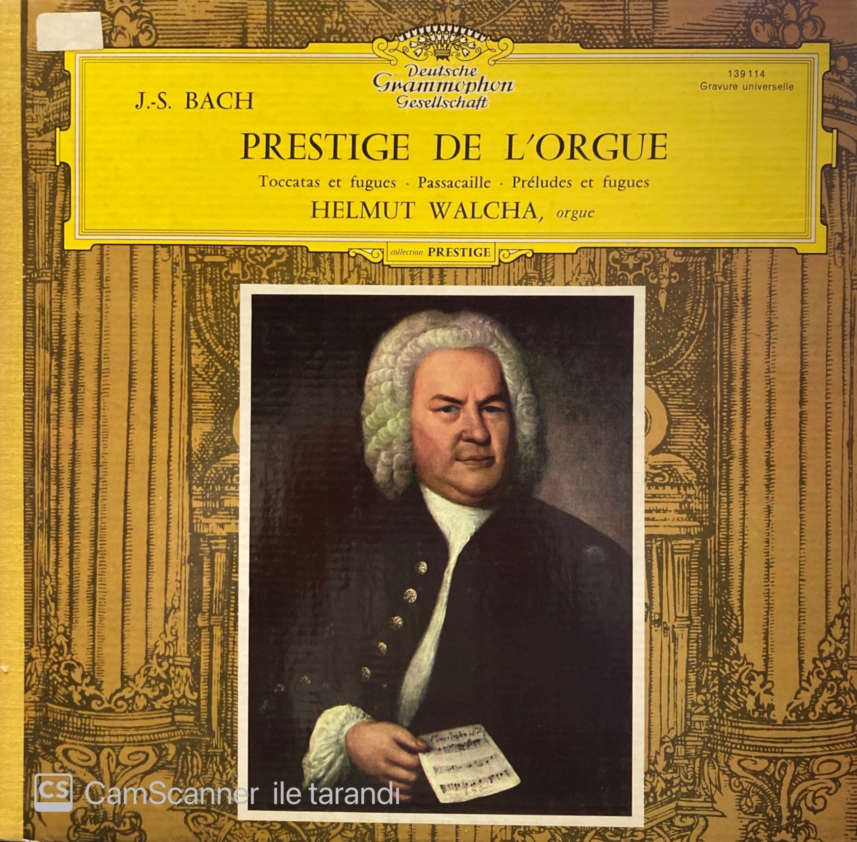 Helmut Walcha · J. S. Bach* – Orgelmusik (Grosse Orgel Der St. Laurenskerk, Alkmaar) LP