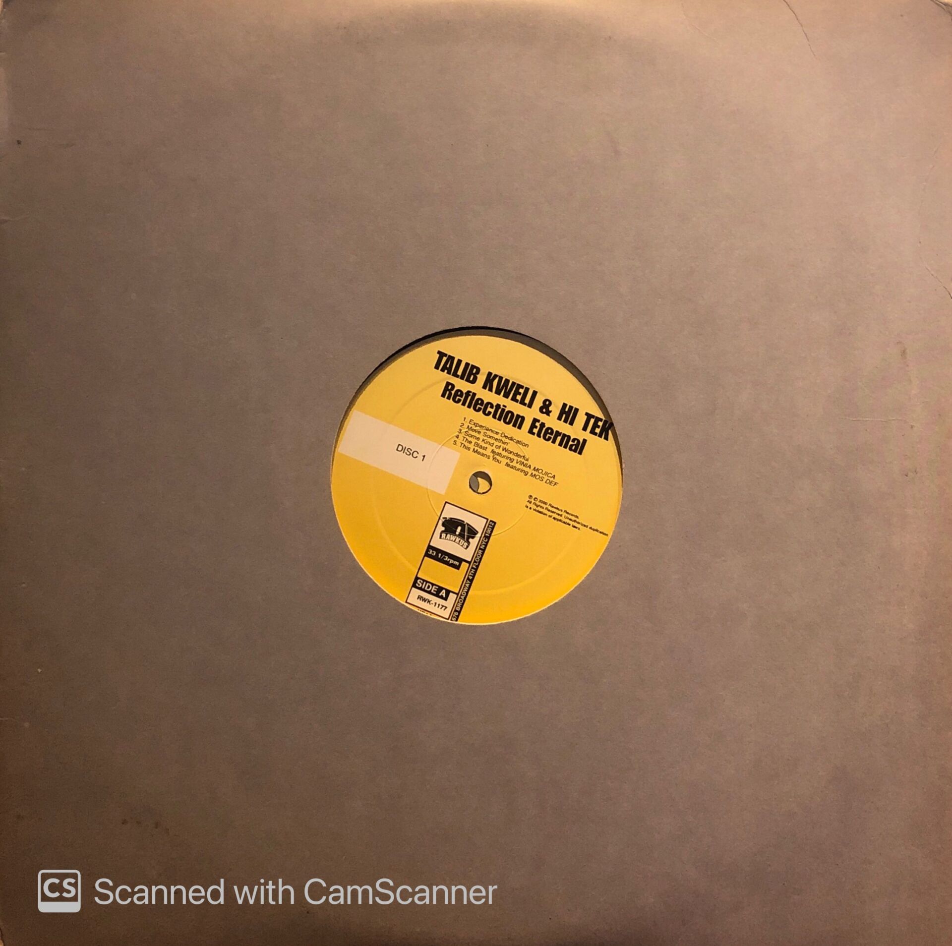 Talib Kweli & Hi-Tek – Reflection Eternal LP