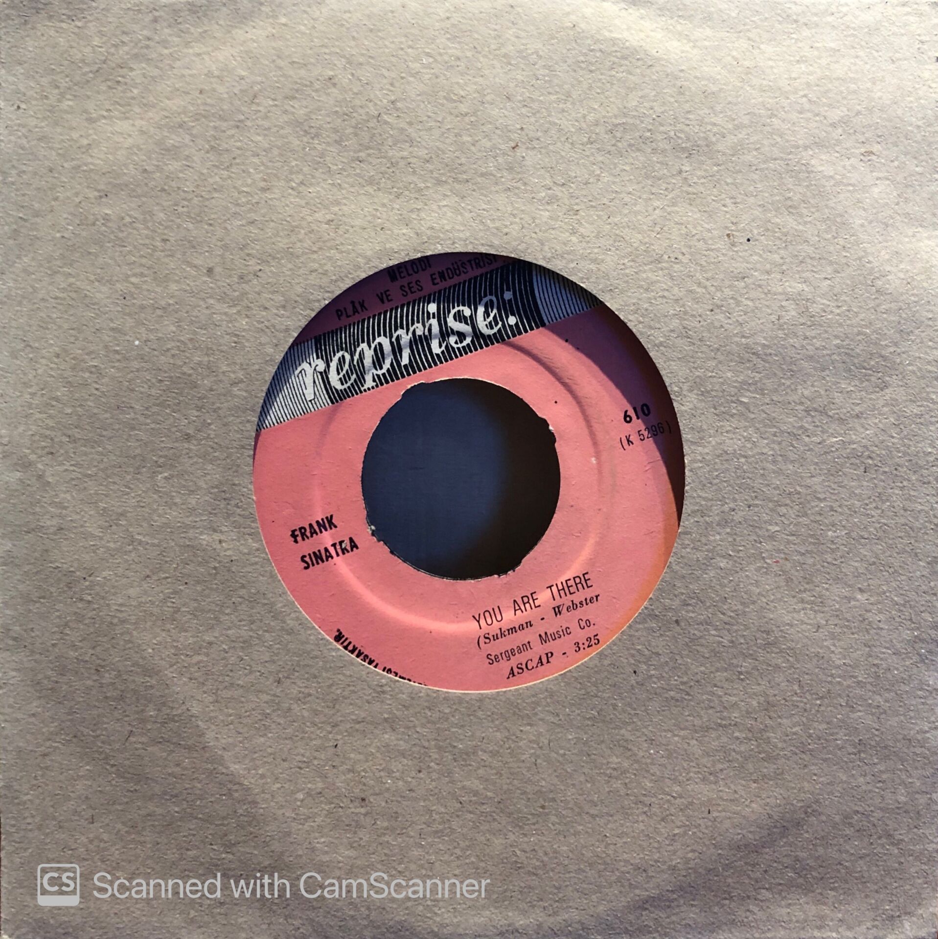 Frank Sinatra - The World We Knew / You Are There 45lik